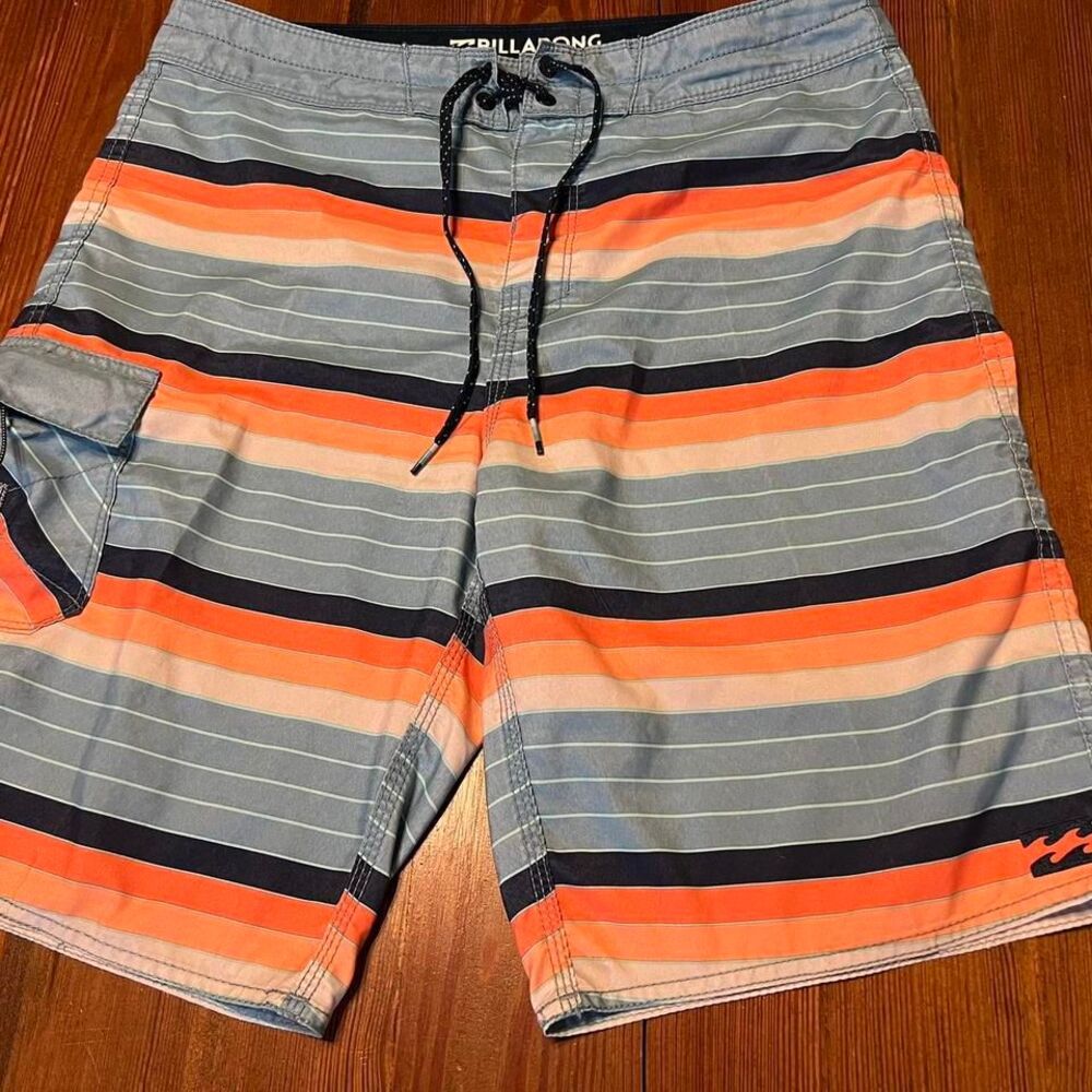 Billabong Original All Day Stripe Board Shorts Excellent Condition
